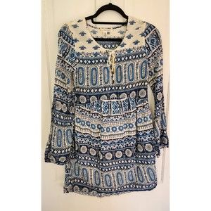 3/$25! Billabong Gypsea Flair Dress Blue/White Size XS